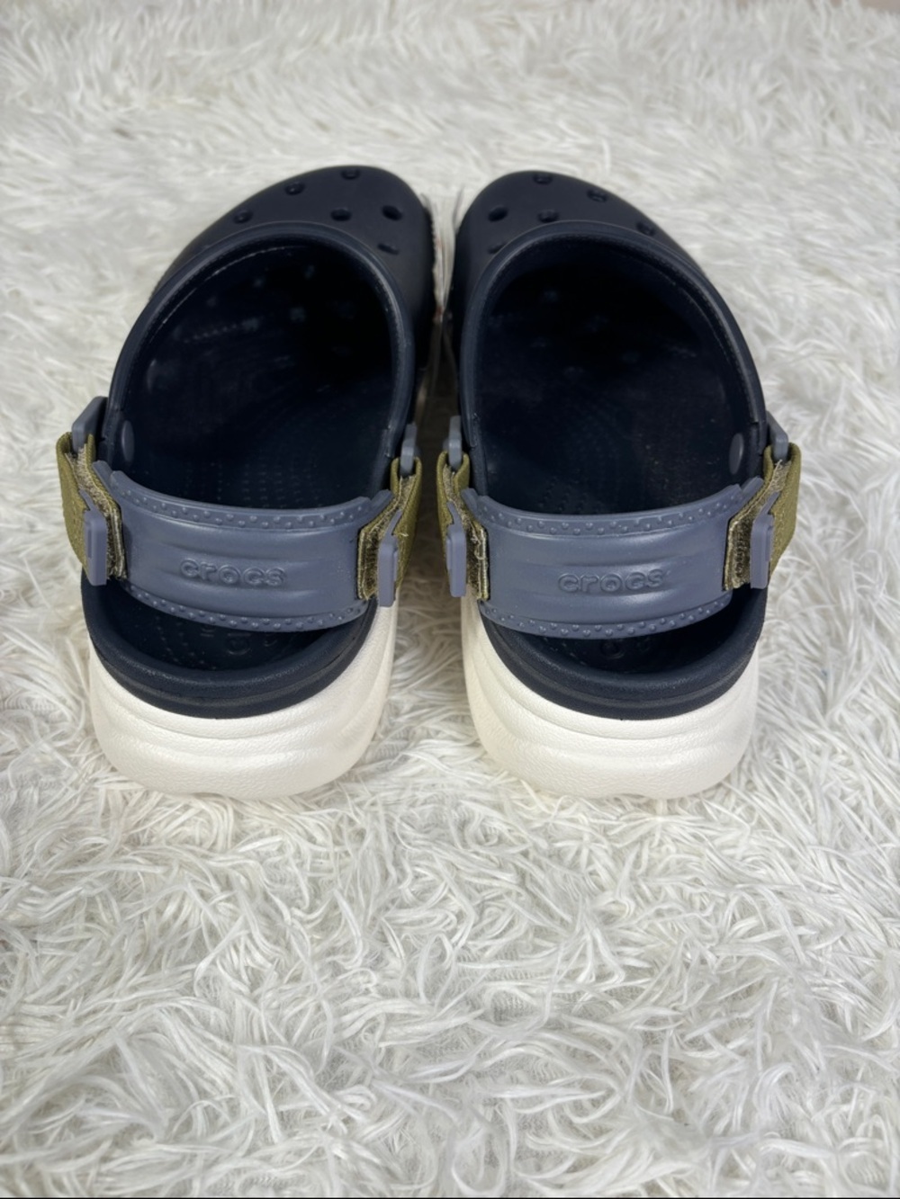 Crocs Duet Max 2 Clog Womens 8 Mens 7 Navy Blue Marine - Picture 3 of 6